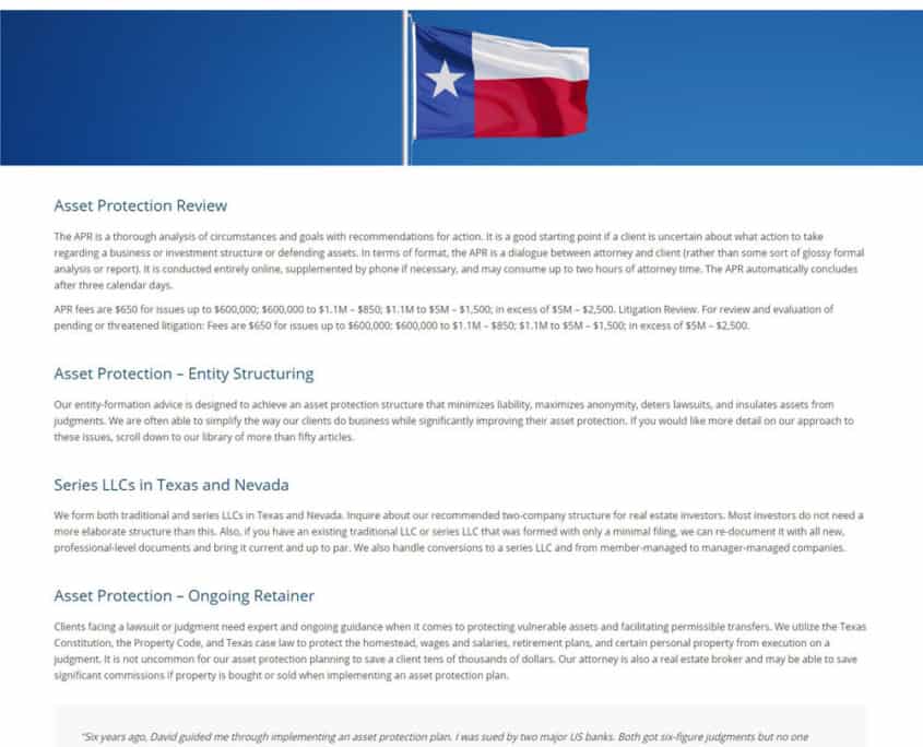 Lone Star Land Law - Sub-Page